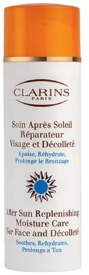 Clarins after sun moisture care for face and décolleté