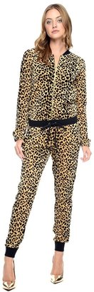 Juicy Couture Leopard Bomber Romper