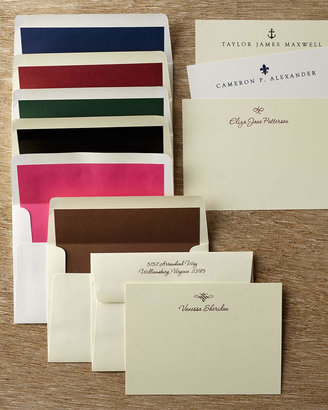 Neiman Marcus 50 Motif Correspondence Cards with Personalized Unlined Envelopes