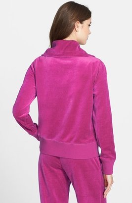 MICHAEL Michael Kors Front Zip Velour Jacket (Regular & Petite)