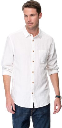 Burton Menswear White Long Sleeve Linen Shirt