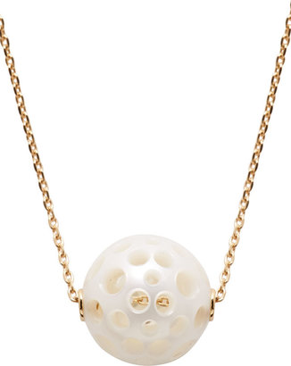 Melanie Georgacopoulos Gold Drilled Pearl Tasaki Edition Pendant Necklace