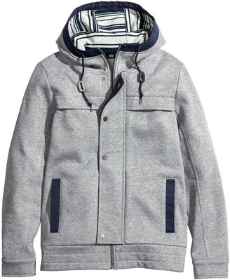H&M Sweatshirt Jacket - Gray - Men