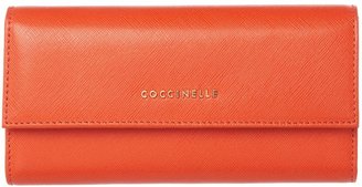 Coccinelle Red large saffiano flapover purse