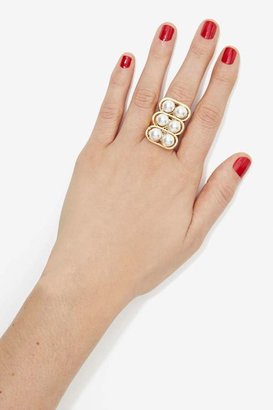 Nasty Gal Factory Nitty Griddy Pearl Ring