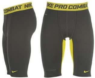 Nike Pro Combat Hydra Shorts Mens - Anthercite/lime