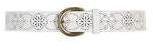 Dorothy Perkins Womens White Punchout Jeans Belt- White
