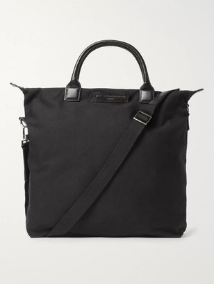 WANT Les Essentiels O'Hare Leather-Trimmed Organic Cotton-Canvas Tote Bag