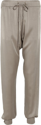 Enza Costa Washed-silk tapered pants