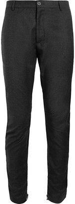 Lanvin Tapered Wool and Cashmere-Blend Biker Trousers