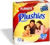 Playskool Plushies Diapers Size 1/2 8-18 LBS -72 diapers