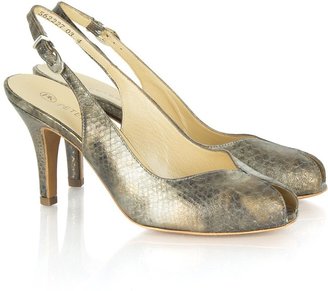 Peter Kaiser Grebe Taupe Reptile Womens Sling Back Shoe