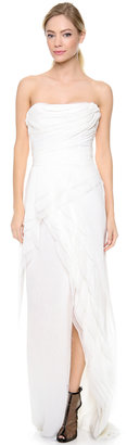 J. Mendel Melody Strapless Gown
