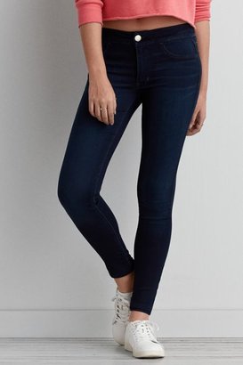American Eagle Outfitters Somber Navy Sateen X Extreme Legging