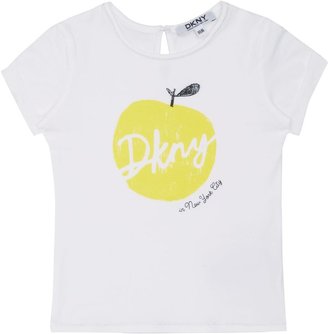DKNY Girl`s apple short sleeve t-shirt