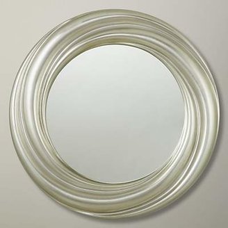 John Lewis & Partners Salon Swirl Mirror, Silver, Dia.68cm