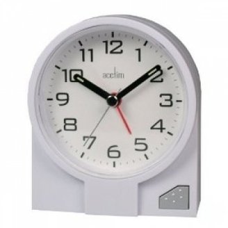 Acctim 14042 Leon Alarm Clock, White