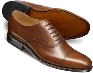 Charles Tyrwhitt Brown Carlton toe cap Oxford shoes