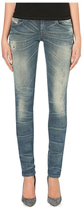 Diesel Getlegg slim-fit distressed jeans Blue