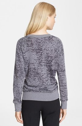 IRO 'Lisbet' Burnout Cotton Blend Sweatshirt
