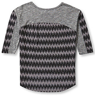 Miss Me Chevron Embellished Top