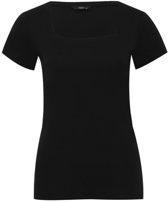 M&Co Plain square neck t-shirt