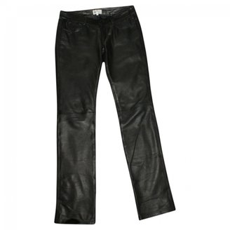 Vanessa Bruno Slim Cut Leather Trousers