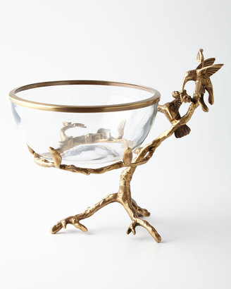 John-Richard Collection Brass & Glass Decorative Bowl