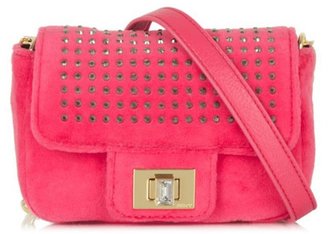 Juicy Couture Mini G Glamour Pink Velour Messenger Bag
