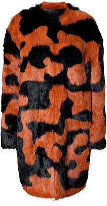 Diane von Furstenberg Rabbit Fur Coat