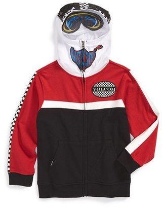 Volcom 'In the Race' Mask Hoodie (Little Boys)