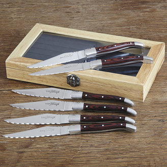Chefs Heritage Steak Knife Set with Storage Box, 7 pieces
