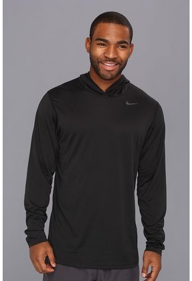 Nike Dri-Fit Touch Long-Sleeve Hoodie (Anthracite/Dark Grey Heather/Black) Men's Long Sleeve Pullover