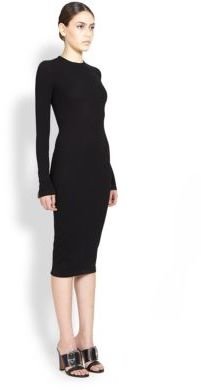 Givenchy Patent-Zipper Accent Dress