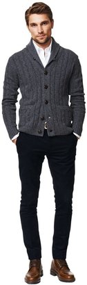 Gant Lambswool Cable Knit Cardigan