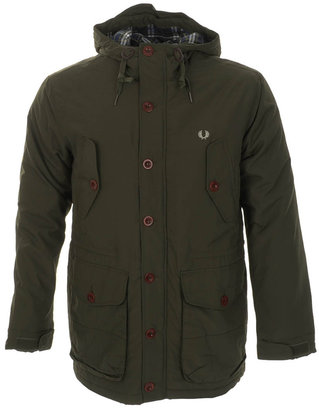Fred Perry Wadded Mountain Parka Jacket Green