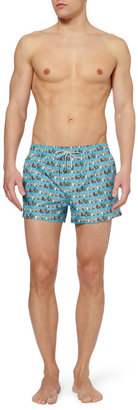 Dolce & Gabbana Short-Length Swordfish-Print Swim Shorts