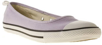 Converse womens lilac all star dainty ballerina trainers