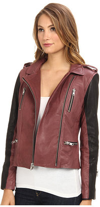 Graham & Spencer LEJ4139 2 Tone Leather Jacket