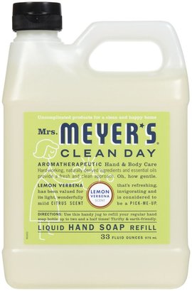 Mrs. Meyer's Clean Day Liquid Hand Soap Refill, 33 oz, Lemon Verbena