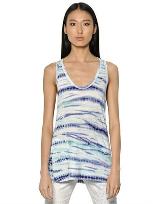 Proenza Schouler Tied And Dyed Cotton Jersey Tank Top