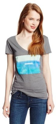 Roxy Juniors Find Me In The Sea Short Sleeve V-Neck Tee