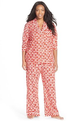 Nordstrom Lingerie Print Flannel Pajamas (Plus Size)