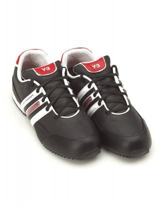Y-3 Black And Red Sprint Trainers