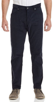 Calvin Klein Slim Fit Corduroy Pants-NAVY-38 30