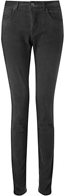 Jigsaw Richmond Velvet Slim-Fit Jeans, Black