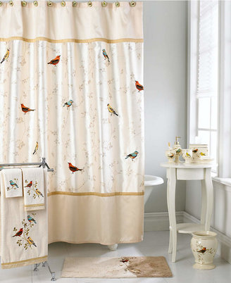 Avanti Bath Accessories, Gilded Birds Shower Curtain