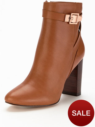 Ted Baker Mickla Leather Buckle Ankle Boots