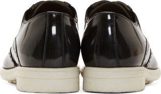 Dolce & Gabbana Black Slip-On Leather Brogues