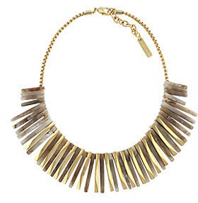 Vince Camuto Vince CamutoTM Two-Tone/Natural Horn Resin Large Bib Necklace